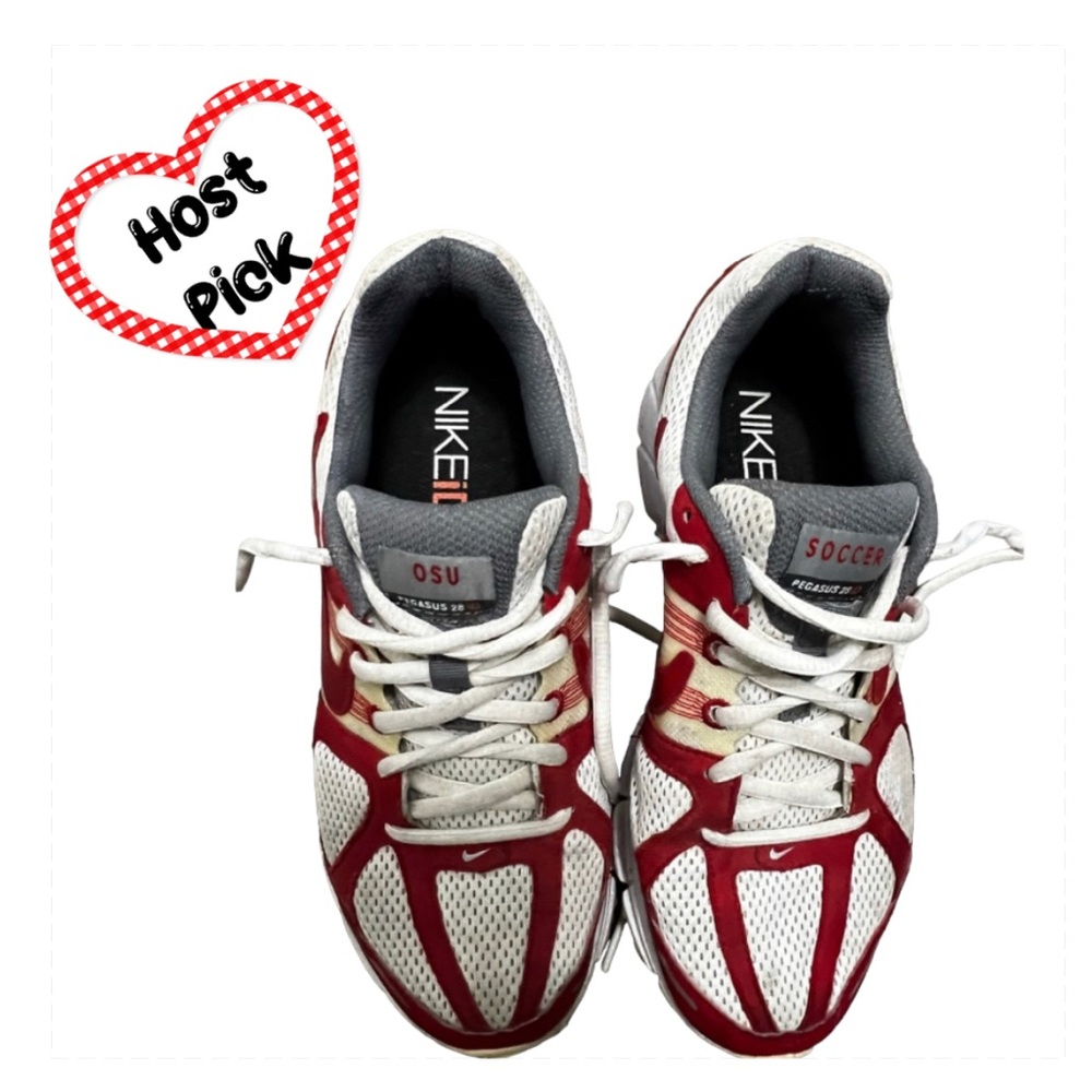 NIKE ID PEGASUS28 OSU Women’s running shoes 7.5 Ohio State Soccer